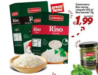 Iper Super Conveniente Gustomanno Riso nerone integrale 500g/Riso basmati 1kg offerta