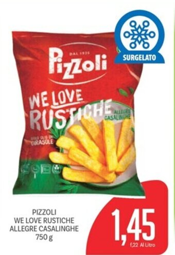Supermercati Piccolo PIZZOLI WE LOVE RUSTICHE ALLEGRE CASALINGHE 750 g offerta