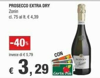 Crai Zonin - Prosecco Extra Dry 750 g(ml) offerta