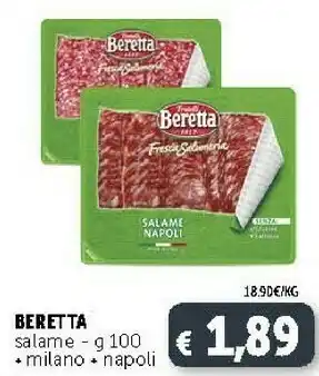 Deco Supermercati Beretta Salame Milano 100g offerta
