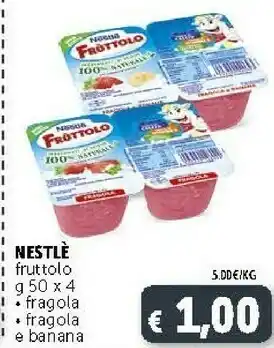 Deco Supermercati Nestlè Fruttolo Fragola E Banana 50g offerta