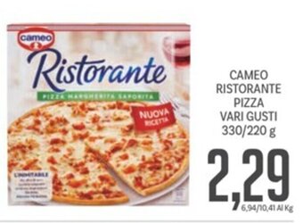 Supermercati Piccolo CAMEO RISTORANTE PIZZA VARI GUSTI 330/220 g offerta