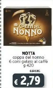 Deco Supermercati Motta Coppa Del Nonno Chicchi Al Caffè offerta