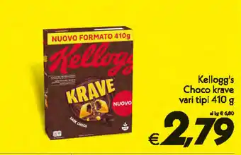 Iper Super Conveniente Kellogg's Choco krave vari tipi 410g offerta