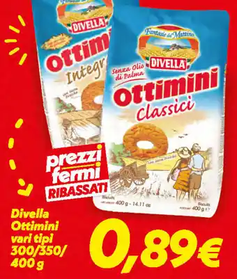 Iper Super Conveniente Divella Ottimini vari tipi 300/350/400g offerta