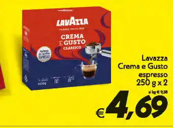 Iper Super Conveniente Lavazza Crema e Gusto espresso 250g x 2 offerta