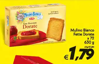 Iper Super Conveniente Mulino Bianco Fette Dorate x 72 630g offerta
