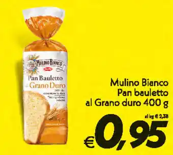 Iper Super Conveniente Mulino Bianco Pan bauletto al Grano duro 400g offerta