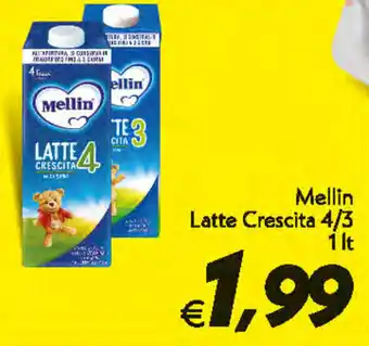 Iper Super Conveniente Mellin Latte Crescita 4/3 1lt offerta