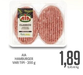 Supermercati Piccolo AIA HAMBURGER VARI TIPI - 200 g offerta