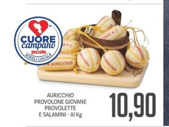 Supermercati Piccolo AURICCHIO PROVOLONE GIOVANE PROVOLETTE E SALAMINI - Al Kg offerta