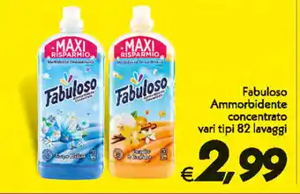 Iper Super Conveniente Fabuloso Ammorbidente concentrato vari tipi 82 lavaggi offerta