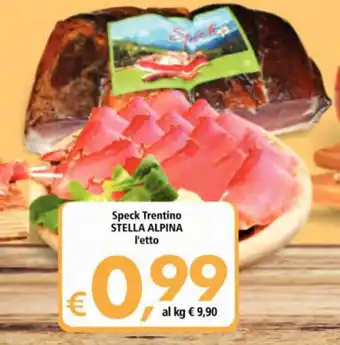 Alter Discount Stella Alpina Speck Trentino l'etto offerta