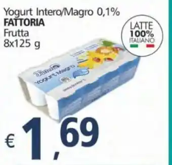 Alter Discount Fattoria Yogurt Intero/Magro 0,1% Frutta 8x125g offerta