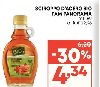Pam Pam & panorama sciroppo d'acero bio offerta