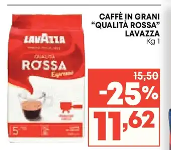 Lavazza caffe in grani qualita rossa