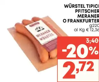 Pam Pfitscher wurstel tipici meraner o frankfurter offerta