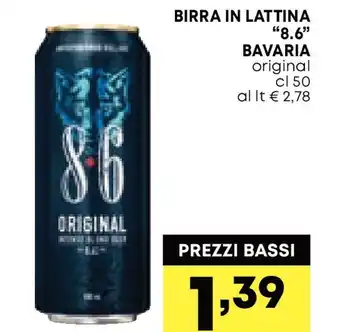 Bavaria birra in lattina