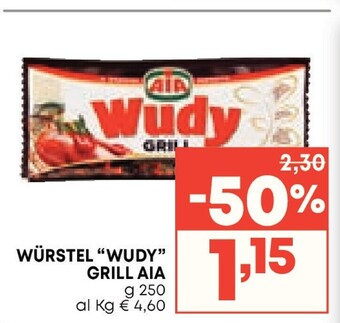 Pam Aia wurstel wudy grill offerta