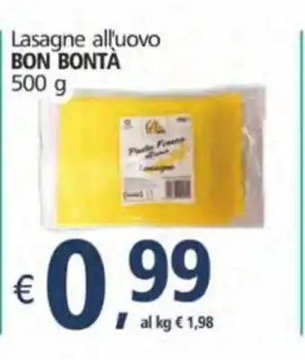 Alter Discount Bon Bontà Lasagne all'uovo 500g offerta