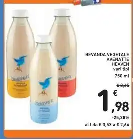 Spazio Conad Heaven bevanda vegetale avenatte offerta