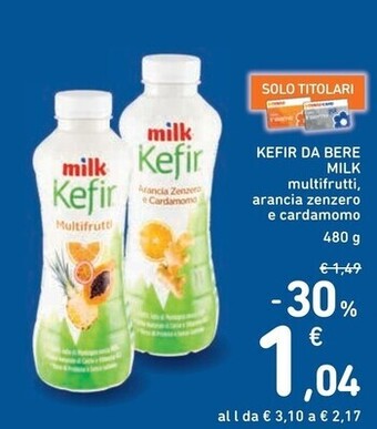 Spazio Conad Milk kefir da bere offerta