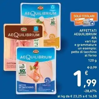 Spazio Conad Aia affettati aqeuquilibrium offerta