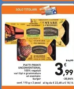 Spazio Conad Unconventional piatti pronti offerta