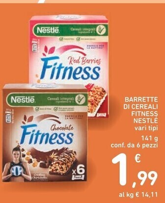 Spazio Conad Nestlè barrette di cereali fitness offerta