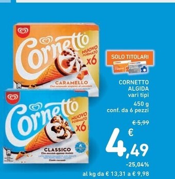 Spazio Conad Algida cornetto offerta