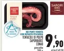 Conad Conad tentacoli di polpo offerta