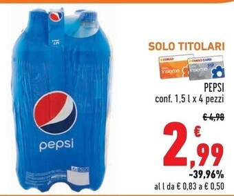 Conad Pepsi cola offerta