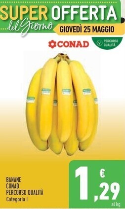 Conad Conad banane offerta