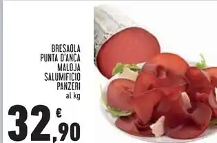 Conad Panzeri bresaola punta anca maloja salumificio offerta