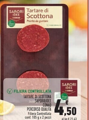 Conad Conad tartare di scottona offerta