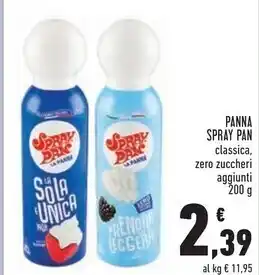 Conad Spray pan panna offerta