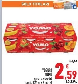 Conad Yomo yogurt offerta