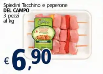 Alter Discount Del Campo Spiedini Tacchino e peperone 3 pezzi offerta