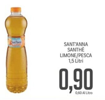 Supermercati Piccolo SANT'ANNA SANTHÈ LIMONE/PESCA 1,5 Litri offerta