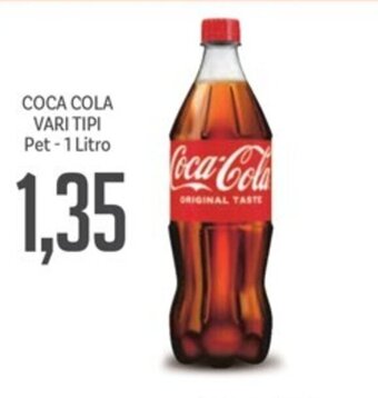 Supermercati Piccolo COCA COLA VARI TIPI Pet - 1 Litro offerta