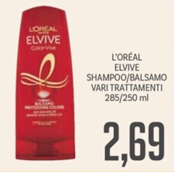 L'ORÉAL ELVIVE SHAMPOO/BALSAMO VARI TRATTAMENTI 285/250 ml
