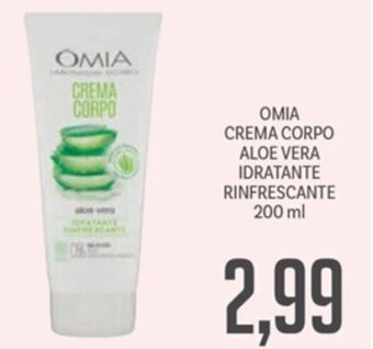 OMIA CREMA CORPO ALOE VERA IDRATANTE RINFRESCANTE 200 ml