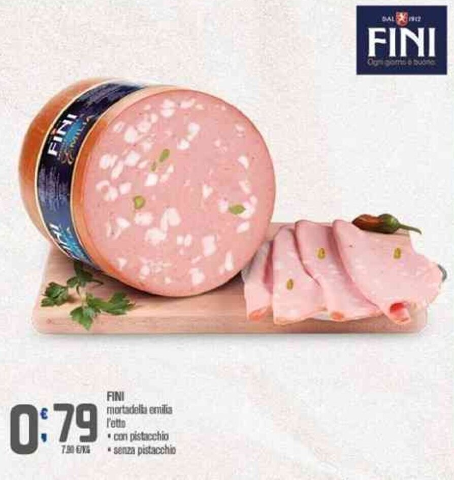 Ottimo Market FINI mortadella emilia l'otto con pistacchio * offerta