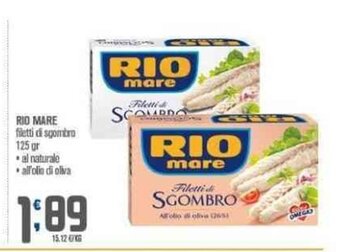 Ottimo Market RIO MARE filetti di sgombro 125 gr offerta