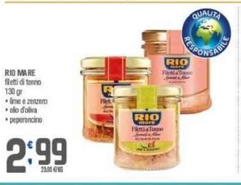 RIO MARE filetti di tonno 130 gr