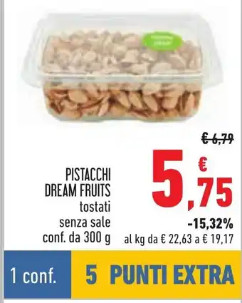 Conad PISTACCHI DREAM FRUITS 300 g offerta