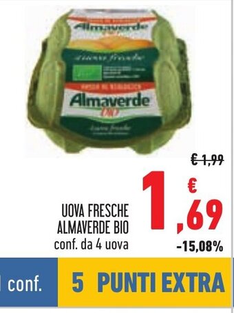 UOVA FRESCHE ALMAVERDE BIO conf. da 4 uova