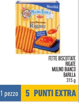 Conad FETTE BISCOTTATE RIGATE MULINO BIANCO BARILLA 315 g offerta