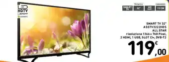 Spazio Conad SMART TV 32* ASSTV3222HDS ALL STAR offerta