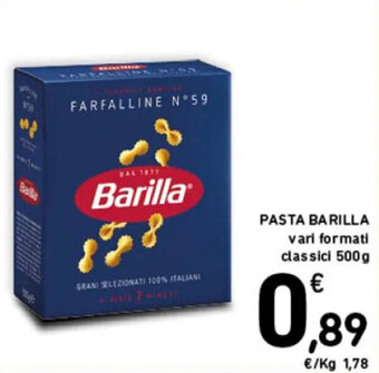 Spazio Conad PASTA BARILLA vari formati classici 500g offerta